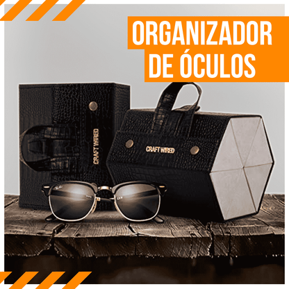 Organizador de Óculos Portátil - Organize Seus Óculos de Forma Segura